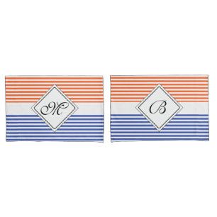 White Narrow Stripes + your backgr. & ideas Pillowcase