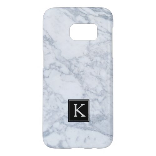 White Natural Marble Stone Texture Samsung Galaxy S7 Case