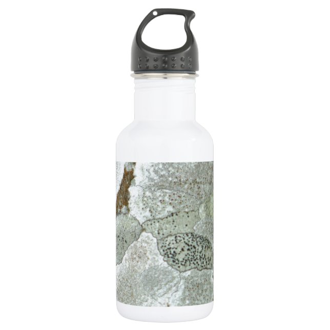 White natural pattern water bottle (Front)