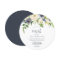 White & Navy Flowers Womans 90th Birthday Party