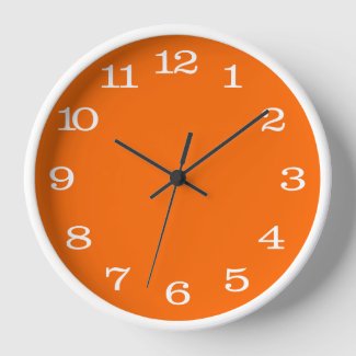 white neon orange solid color