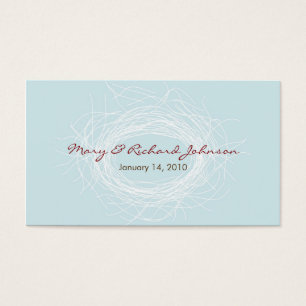 White Nest Favor Tag