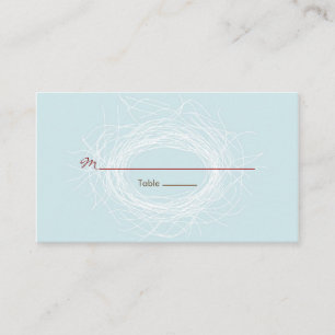 White Nest Favor Tag