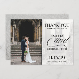 White New York City Passport Thank You Card