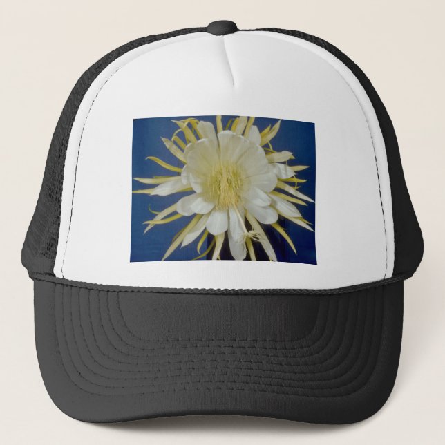 white Night blooming cereus (Hylocereus undatus) f Trucker Hat (Front)