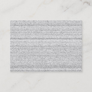 White Noise. Black and White Snowy Grain. Business Card