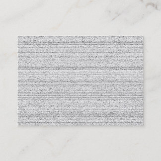 White Noise. Black and White Snowy Grain. Business Card
