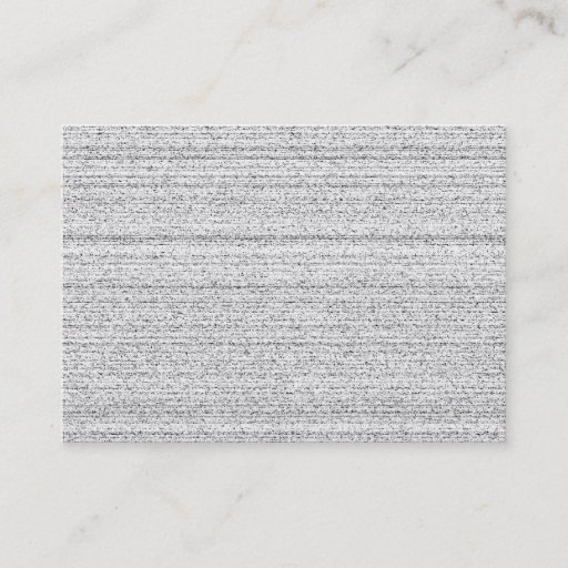 Customizable White Noise. Black and White Snowy Grain. Business Cards