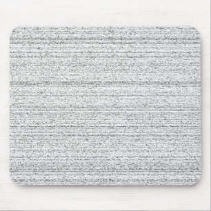 White Noise. Black and White Snowy Grain. Mouse Pad