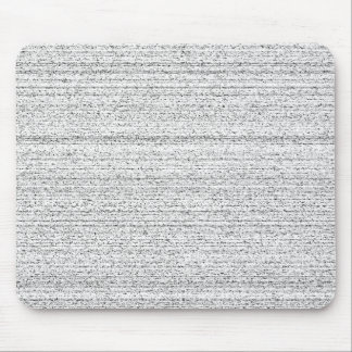 White Noise. Black and White Snowy Grain. Mouse Pad