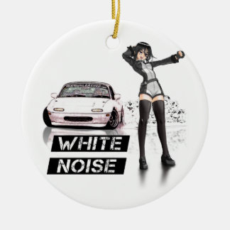 White Noise MX5 Miata Ceramic Ornament