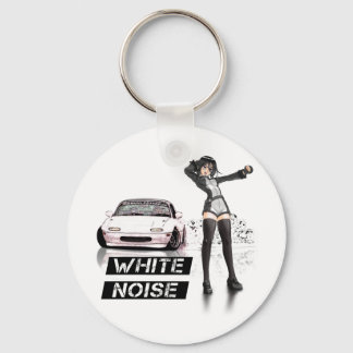 White Noise MX5 Miata Keychain