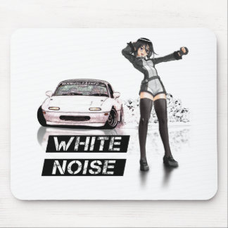 White Noise MX5 Miata Mouse Pad