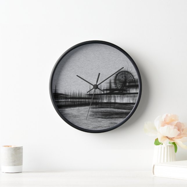 White Noise Santa Monica Pier Clock (Home)