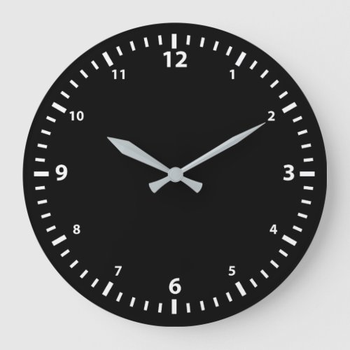 White Number Clock Face