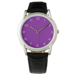 White Numbers On Purple wacnt Watch