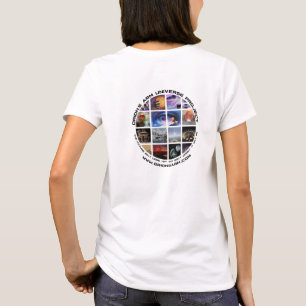 White OA t shirt pocket logo, 2 sided