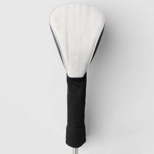 White Old Wood Background Golf Head Cover