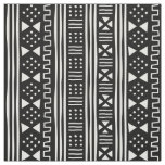 White on Black African MudCloth Inspired Scalable Fabric