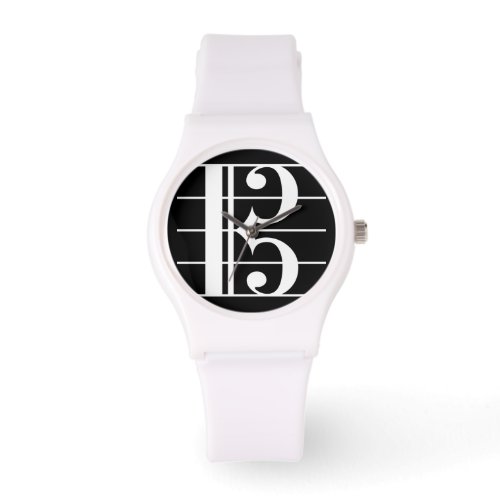 White_on_Black Alto Clef Watch
