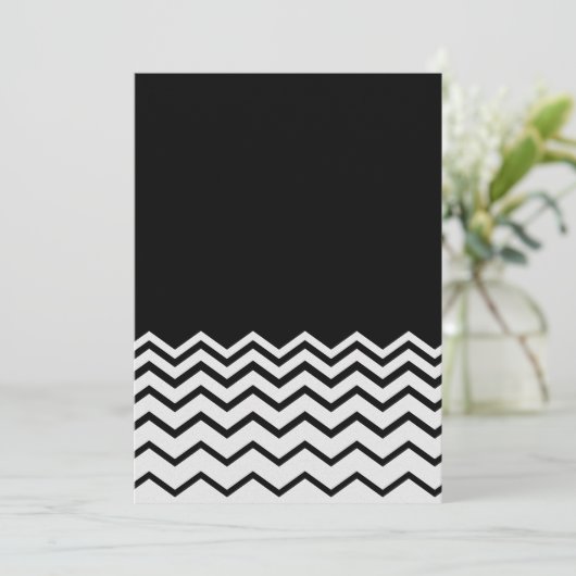 White on Black Chevron (Standing Front)