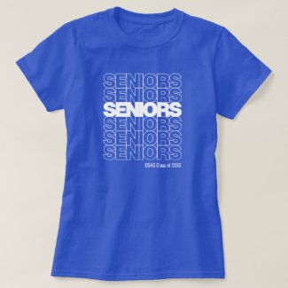 White on Dark Background Seniors Seniors Seniors T-Shirt