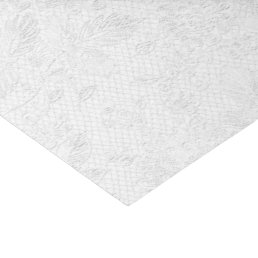 White on White Lace Embossed Look Tissue Paper