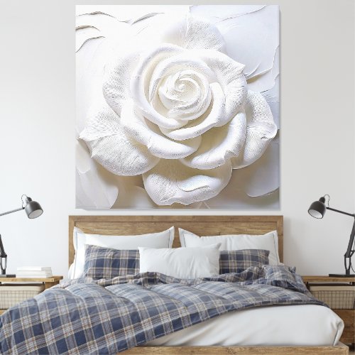 White On White - Sculpted Rose