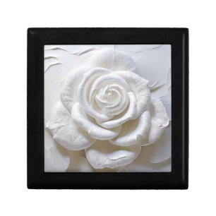White On White - Sculpted Rose Gift Box