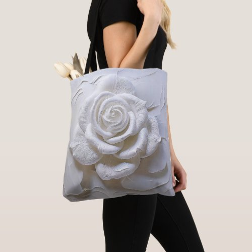 White On White - Sculpted Rose