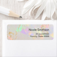 white opal labels