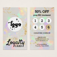 white opal loyalty card