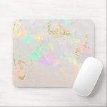 white opal mouse pad<br><div class="desc">opal stone background mouse pad</div>