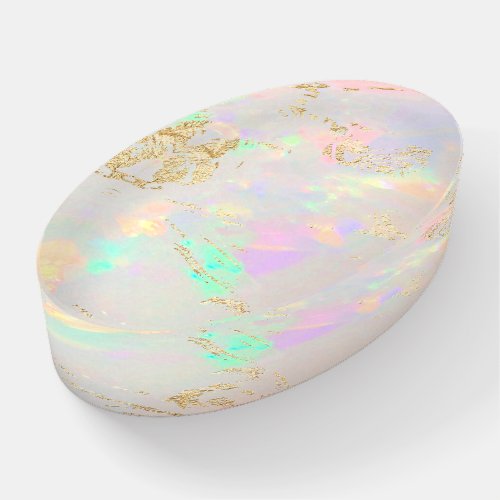 white opal stone paperweight