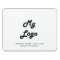 White opening hours business logo
