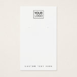 White or any color add logo earring display card White or any color add logo earring display card