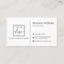 White or any color custom logo modern minimalist  business card