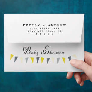 White or Any Color Return Address on back flap Envelope