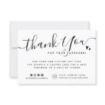 White or any color thank you note with hearts White or any color thank you note with hearts