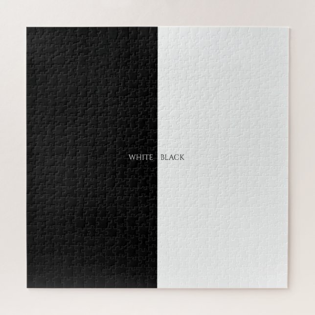 white or black jigsaw puzzle (Horizontal)