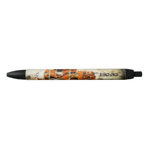 White orange Cool brick wall grafiti Custom name Pen