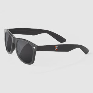 White Orange Rise Up And Dunk Plastic Sunglasses