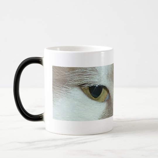 White & Orange Tabby Cat Magic Mug