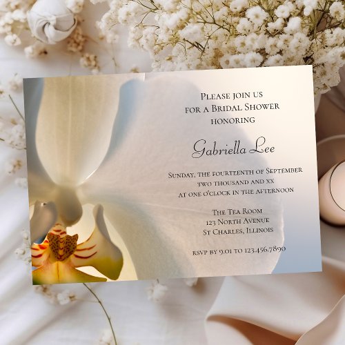 Orchid Elegance Bridal Shower Invitation