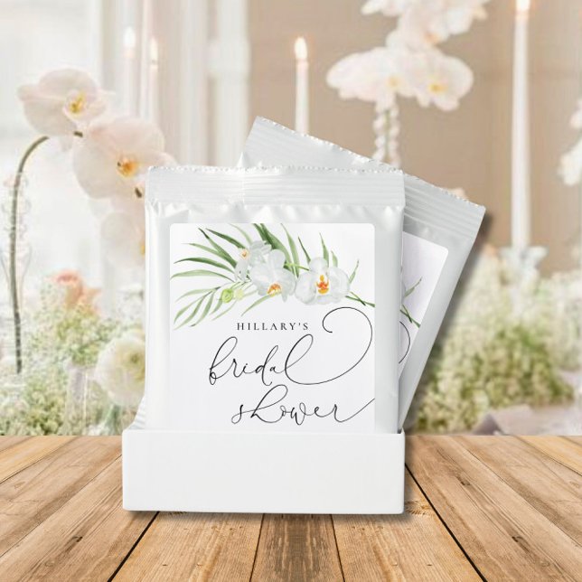 White Orchid | Elegant Tropical Bridal Shower  Margarita Drink Mix (Creator Uploaded)