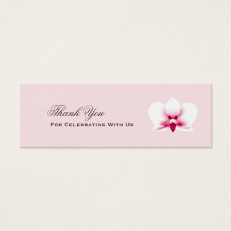 White Orchid Favour Tag