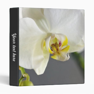 White Orchid Flower Binder