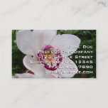 White Orchid I Beautiful Tropical Flower Business Card