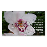 White Orchid I Beautiful Tropical Flower Business Card Magnet