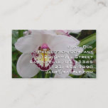 White Orchid II Elegant Floral Business Card